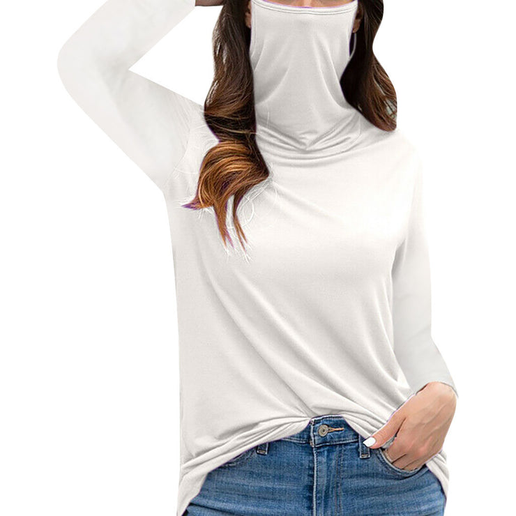 Turtleneck Long-sleeves T-Shirt